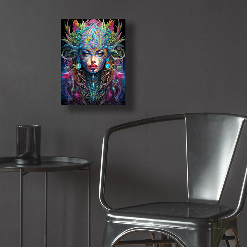 Art mural en verre Winston Porter «Dmt Art 1» par Momart, H 16 po x l 12 po x P 0,13 po