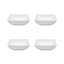 Carré White Porcelain Appetizer Plate