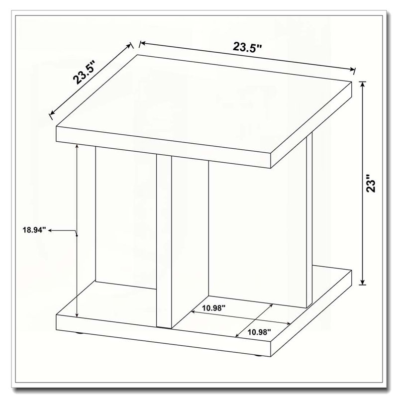 Table de bout carrée Metron Mango