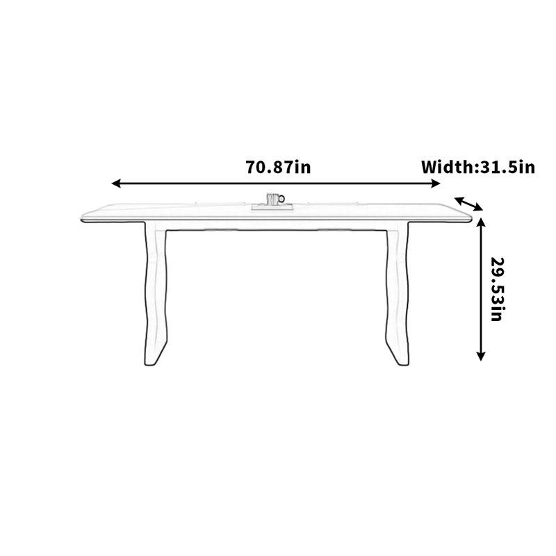 Medelyn, 29.53"H x 70.87"L x 31.5"W