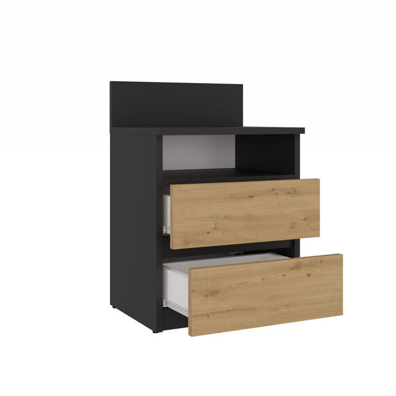 40 cm W Chest of 2 Drawers, White