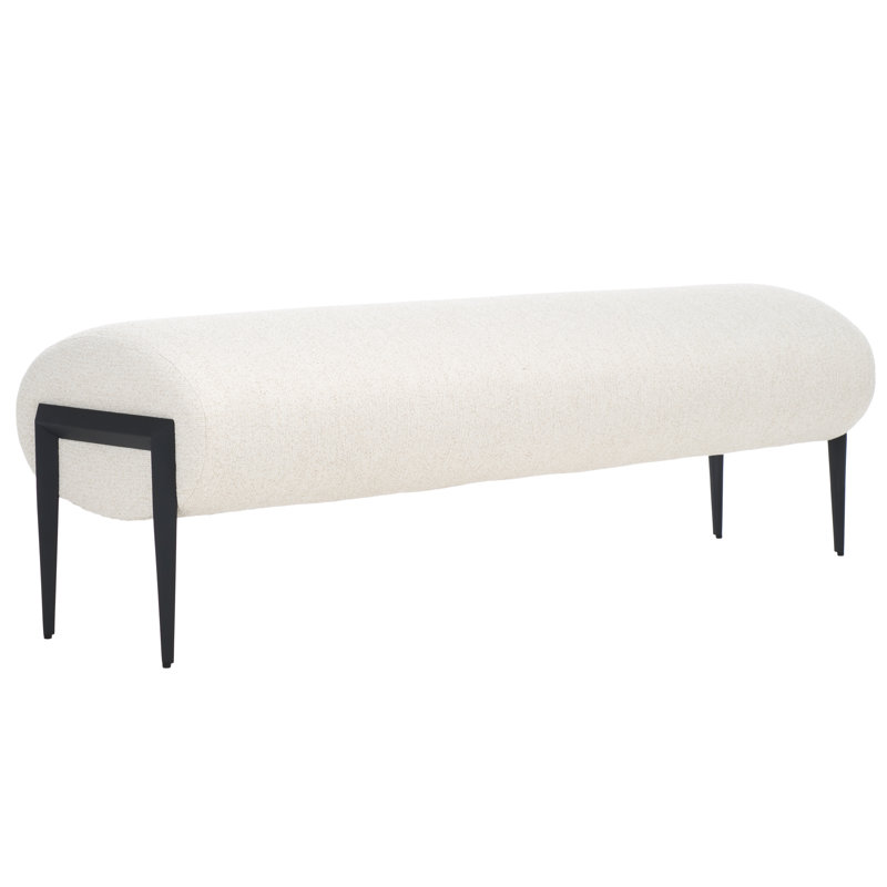 Breshauna Upholstered Bench, Cream