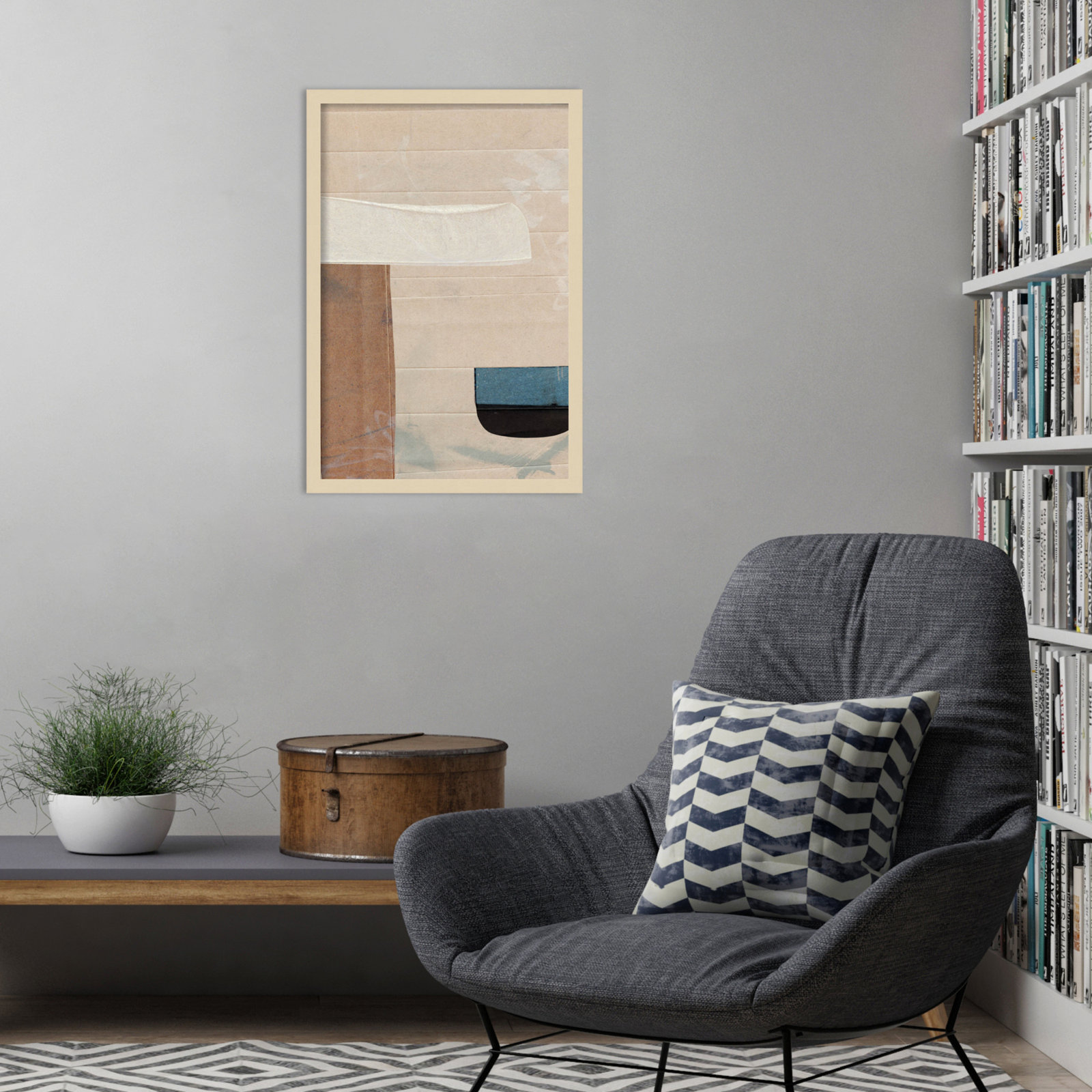 Cleve "Sauna Serenity" Print by Dan Hobday, Brown, 25" H x 17" W