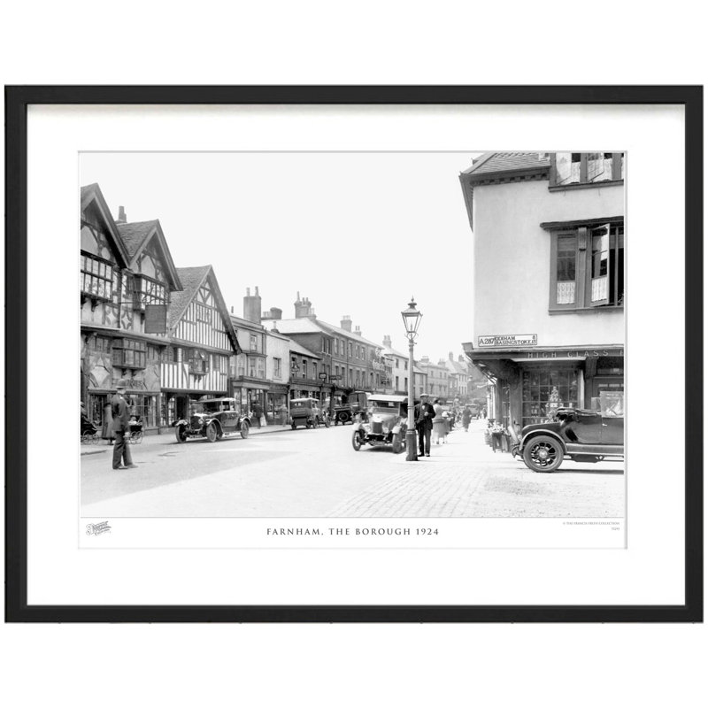 Farnham, The Borough 1924 by Francis Frith - Single Picture Frame Print, 60cm H x 80cm W x 2.3cm D