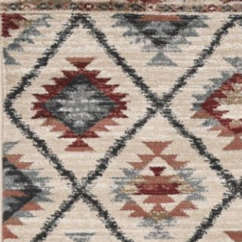 Tapis ivoire tissé à la machine