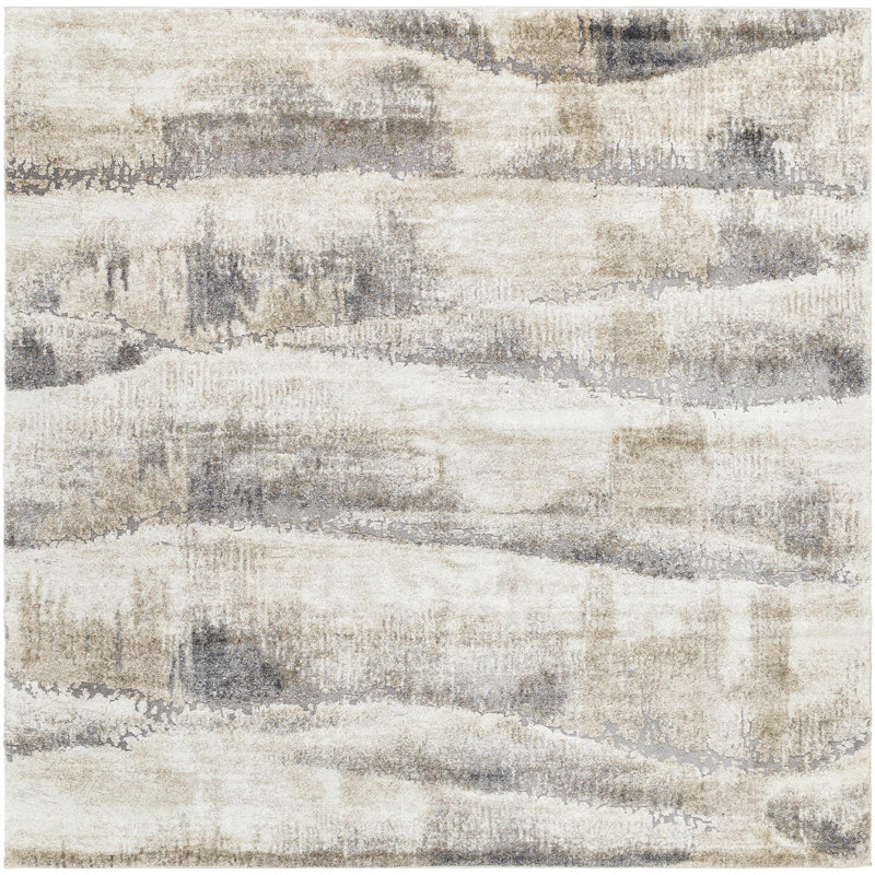 Nalana Abstract Indoor Rug, Square 7'10"