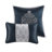 8 Piece Jacquard Comforter Set Navy/Silver