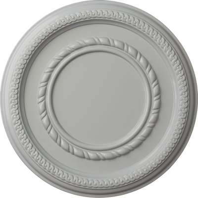 Médaillon de plafond fédéral H 12,625 po x l 12,625 po x P 1,125 po