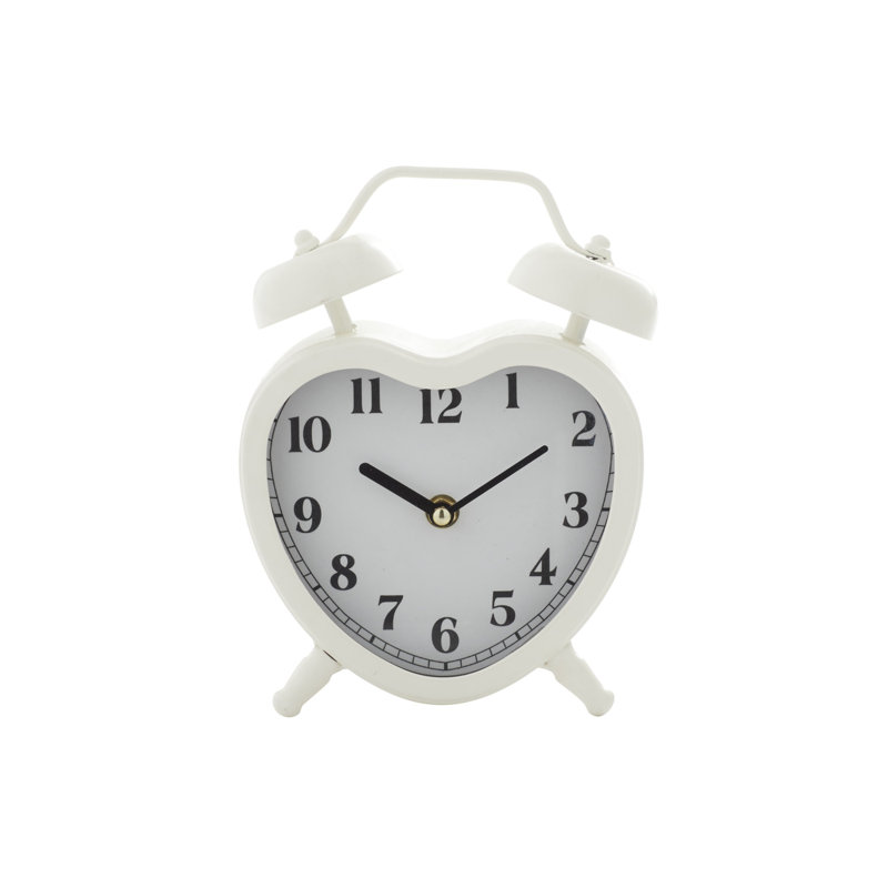 Horloge de table Farmhouse, Blanc
