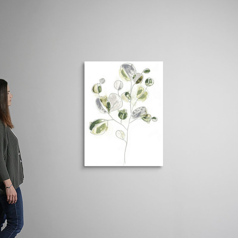 Sea Greens II, art mural sur toile, Toile tendue, H 40 po x l 30 po