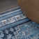 Dalyan Geometric Medallions Machine-Washable Blue/Gray Rug