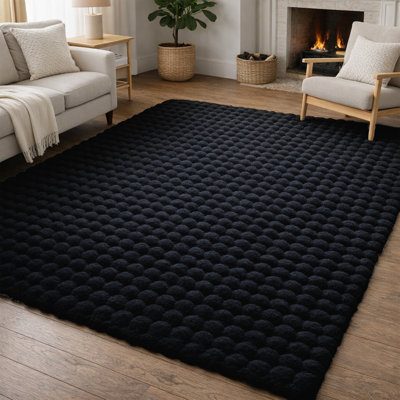 Modern Bubble Textured Shag Area Rug
