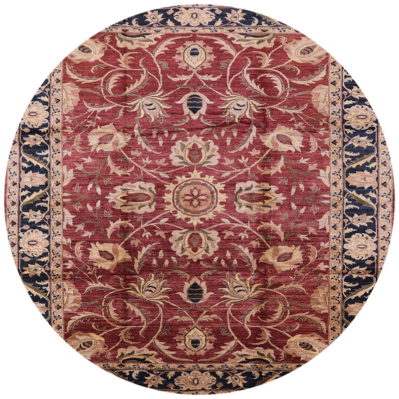 Ostman Oriental Indoor Rug, Round 5'