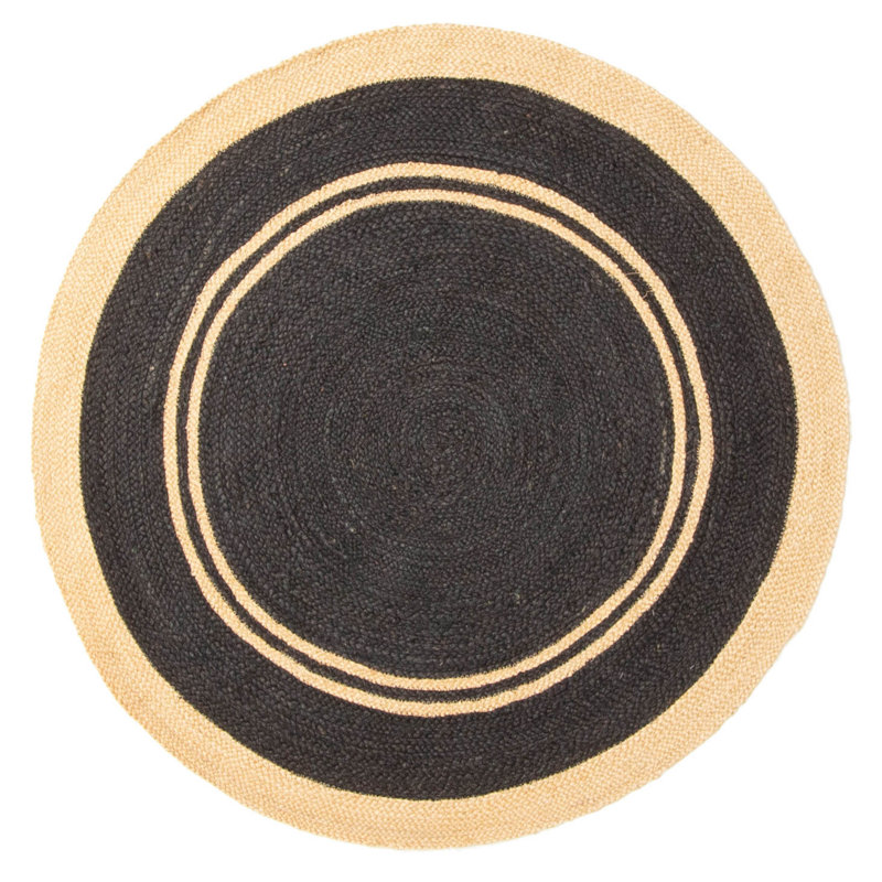 Palas Denizli Black Rug 3'10" x 3'10"