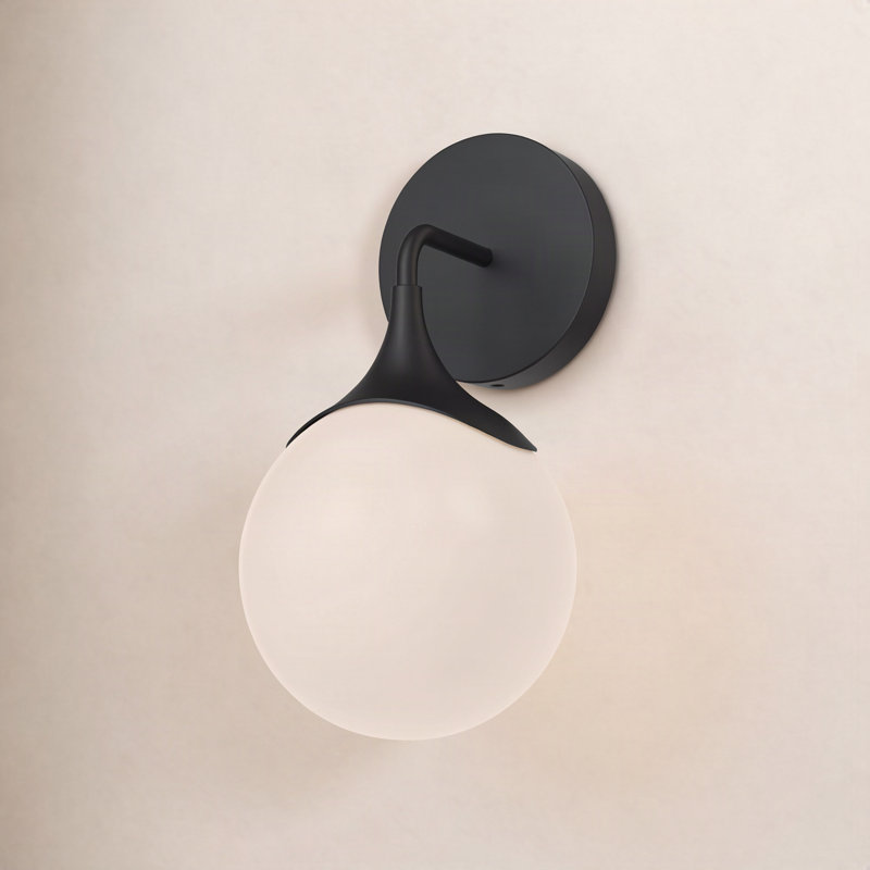 Nedra Bath Sconce, Matte Black