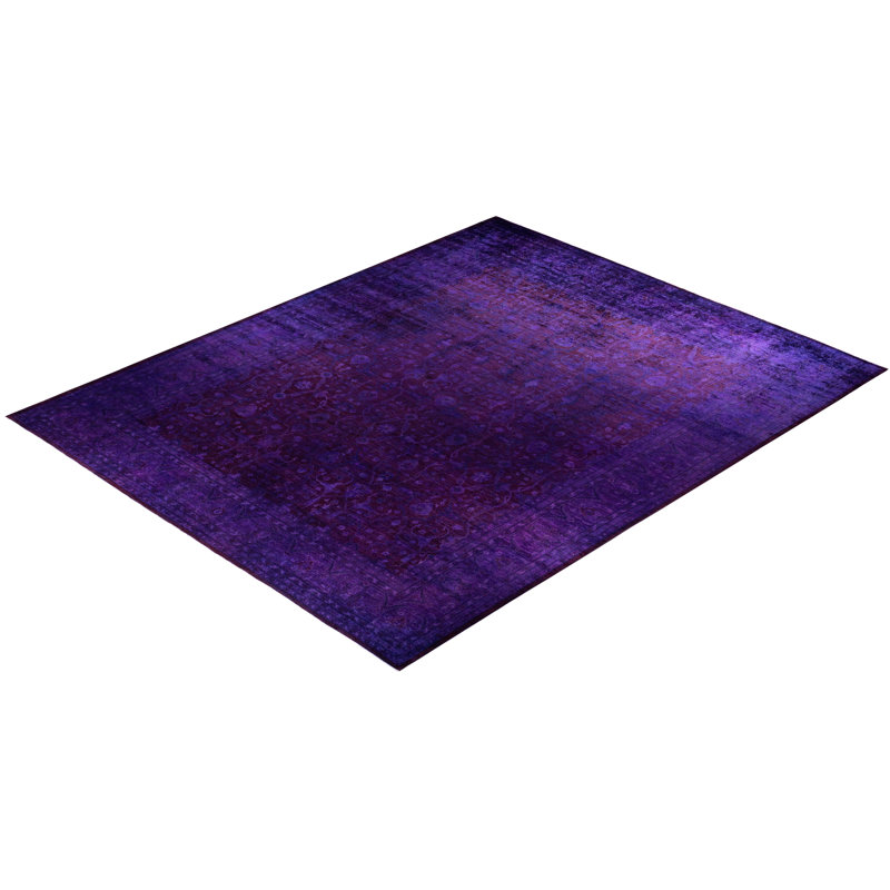Overdyed One-of-a-Kind 12' 2" X 15' 1" Hand Knotted Area Rug