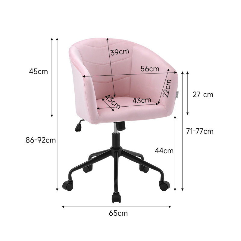 Velvet Office Chair