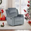 Fauteuil inclinable manuel rembourré en microfibre Nikodemos-1530999297