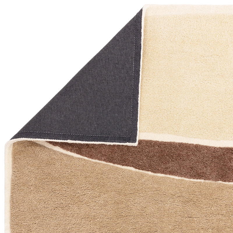 Deloyce Geometric Shapes Shag Area Rug, Rectangle 120 x 170 cm