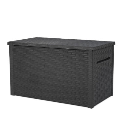 230 Gallon XXL Durable Resin Outdoor Storage and Organization Deck Box Ideal For Garden Patio Furniture and Supplies