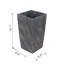 Jardinière en ciment 9,4 po x 9,4 po x 18,1 po-2114707696