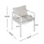 Chaise de salle à manger d'extérieur en aluminium avec coussins hydrofuges Aurevia-1870067043