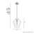 Vidria 1 - Light 12 inch Single Teardrop Pendant-55746945-99660660