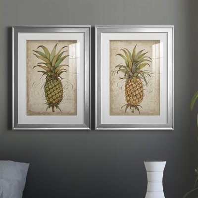«Pineapple Study I», ensemble de reproductions d'art sur papier encadré