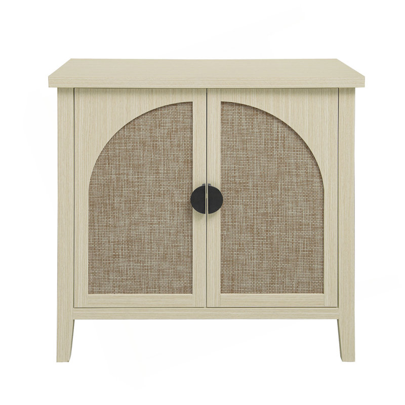 Rattan 2 Door Cabinet, Suitable For Bedroom, Living Room, Study