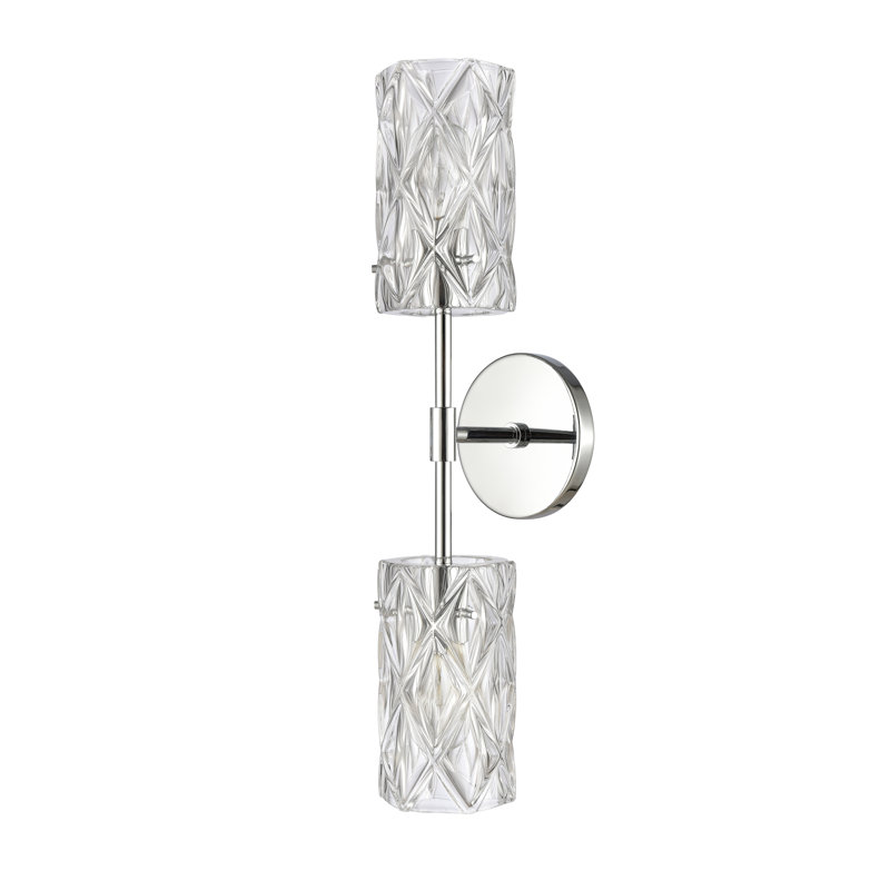 Applique murale 2 lumières Forma de Crystal - chrome poli