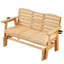 Fauteuil oscillant d'extérieur avec porte-gobelets, chaise de jardin et de parc, banc de véranda toutes saisons