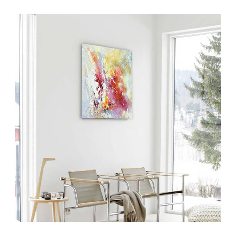« abstract colors », reproduction de peinture à l’huile sur toile tendue