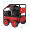 Laveuse à pression à eau chaude, moteur à essence mobile commercial 4 GPM, 4000 PSI, démarrage électrique