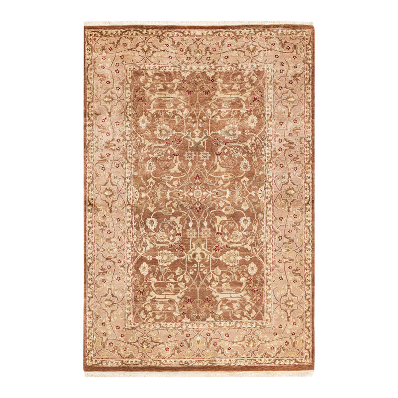 Classic One-of-a-Kind 4' 2" X 6' 2" Hand Knotted Area Rug