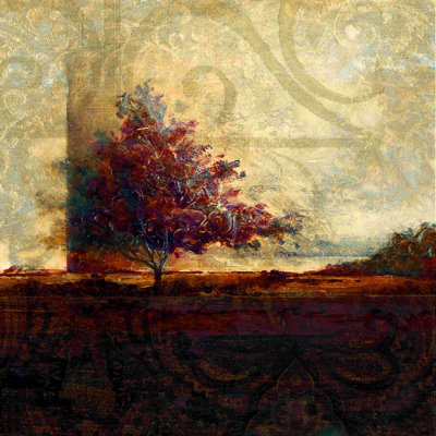 " Copper Prairie Decor 2 " Mixed Media Print