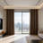 Blackout Curtains for Bedroom, Thermal Insulated Noise Reducing Window Drapes for Living Room, Grommet Top (52W X 36L Inch, Coffee)-526542997-526543019
