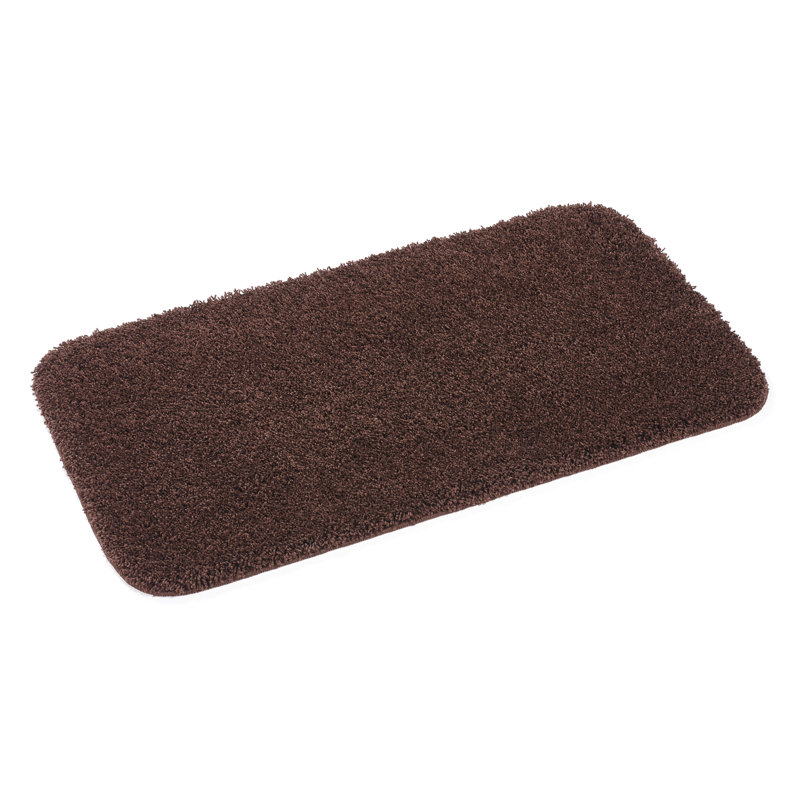 Buddy Shaggy Bath Mat, Black, 80cm L x 50cm W
