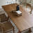 Modern Rectangular Solid Wood Dining Table-312997729