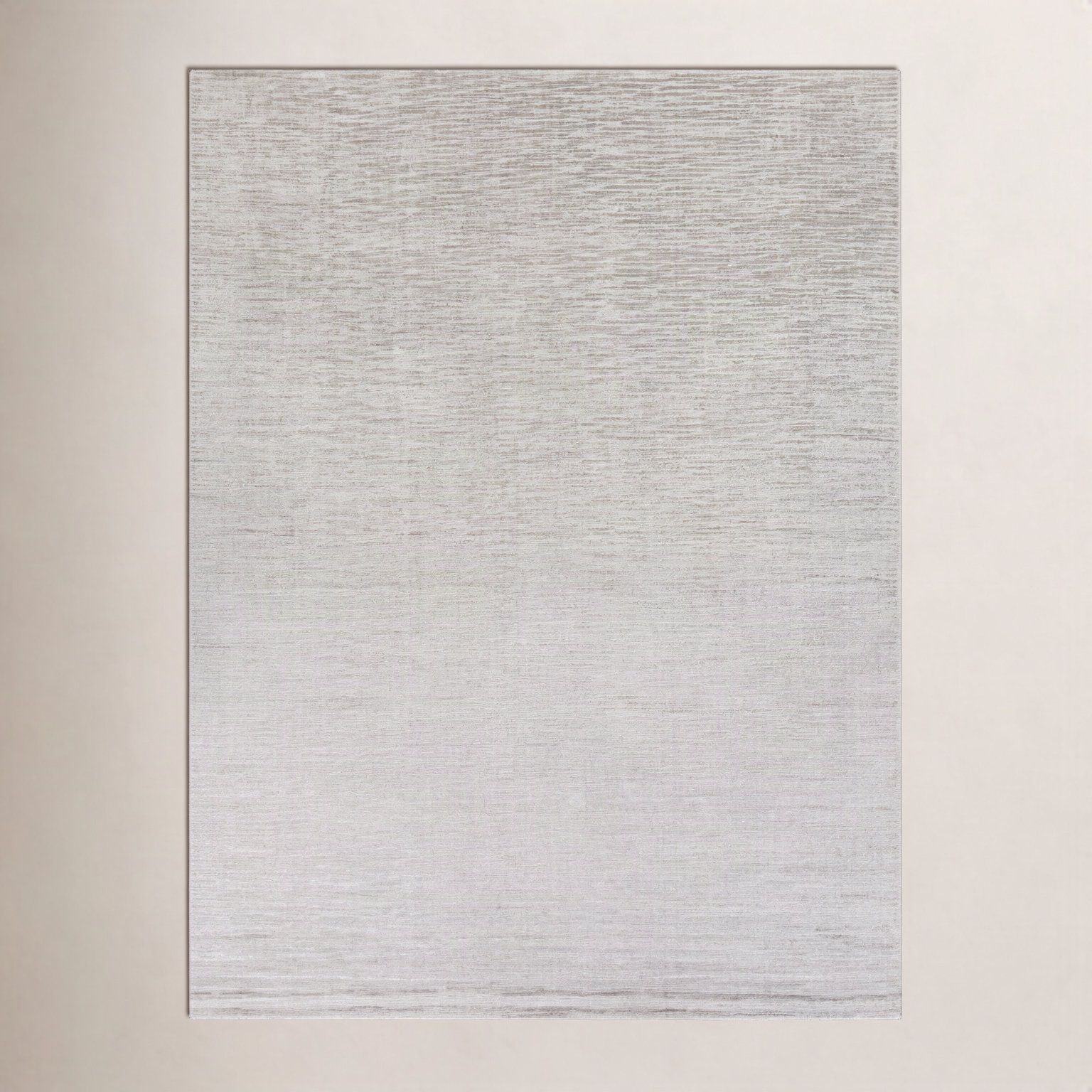Elba Gray White Hand-Loomed Rug, Rectangle 2' x 3'