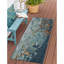 Housse de coussin carré / bleu / vert / orange Marina Fantasea