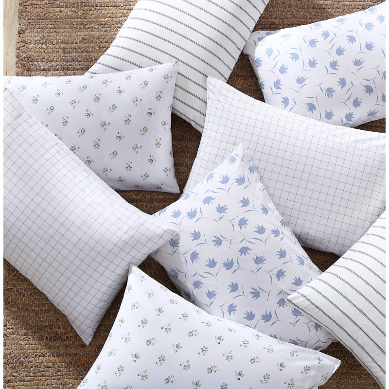 Middlebrook  200 Thread Count Floral 100% Cotton Percale Sheet Set, Twin Sheet Set + Fitted Sheet + 1 Pillowcase