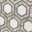 Nova 6" Hexagon Polished Marble Mosaic Tile-2061913715