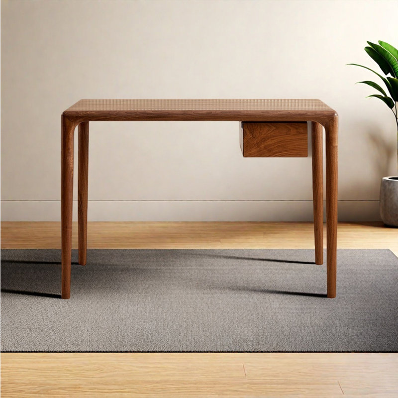 Italian style minimalist office desk, 29.92" H x 62.99" W x 27.56" D