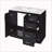 36" Bathroom Vanity with Ceramic Sink,Freestanding Vanity with 3 Drawers and Soft Closing Doors-1390926717