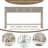 Rustic Entryway Console Table, 60" Long Sofa Table With Two Different Size Drawers And Bottom Shelf For Storage-1043923646
