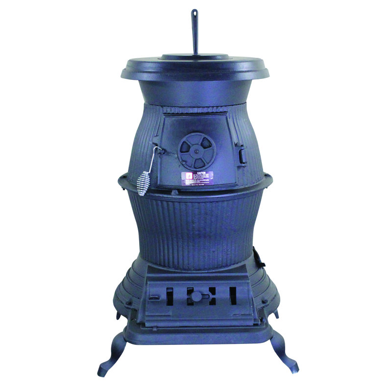 1500 Square Feet Natural Vent Freestanding Charcoal Stove