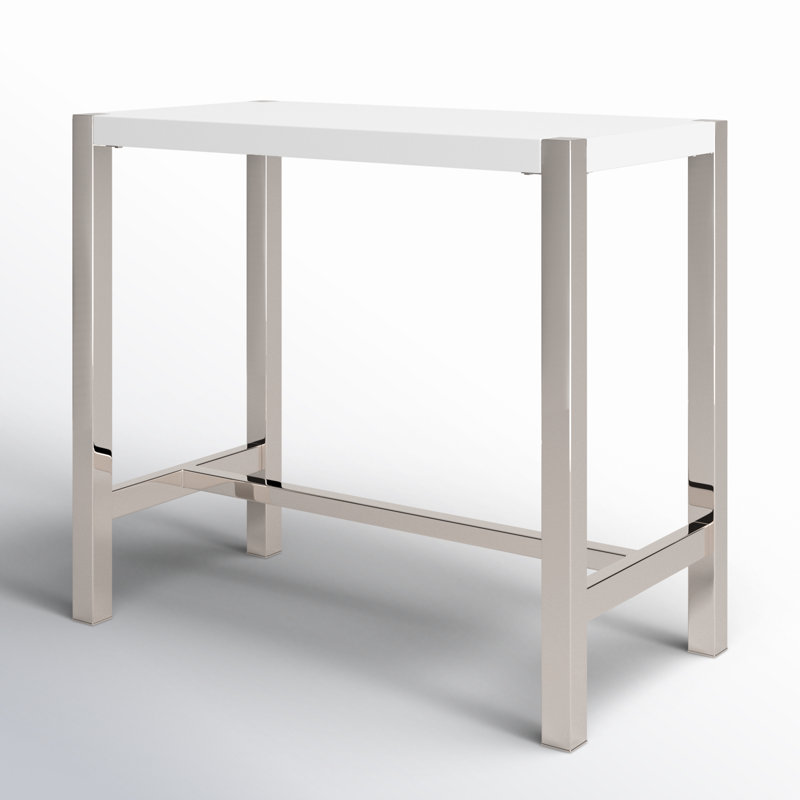 Dining Table, White, Bar Height (41" Height)