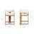 Rosalva 26.5" Burl Upholstered Barrel Back Counter Height Bar Stool