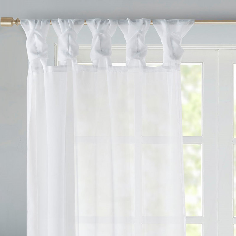 Twist Tab Voile Sheer Window Pair