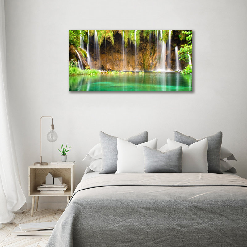 Plitvice Lakes - No Frame Print on Canvas